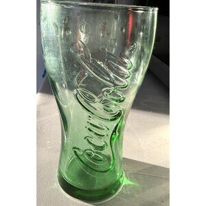 Vintage Coca Cola Large Green Glass